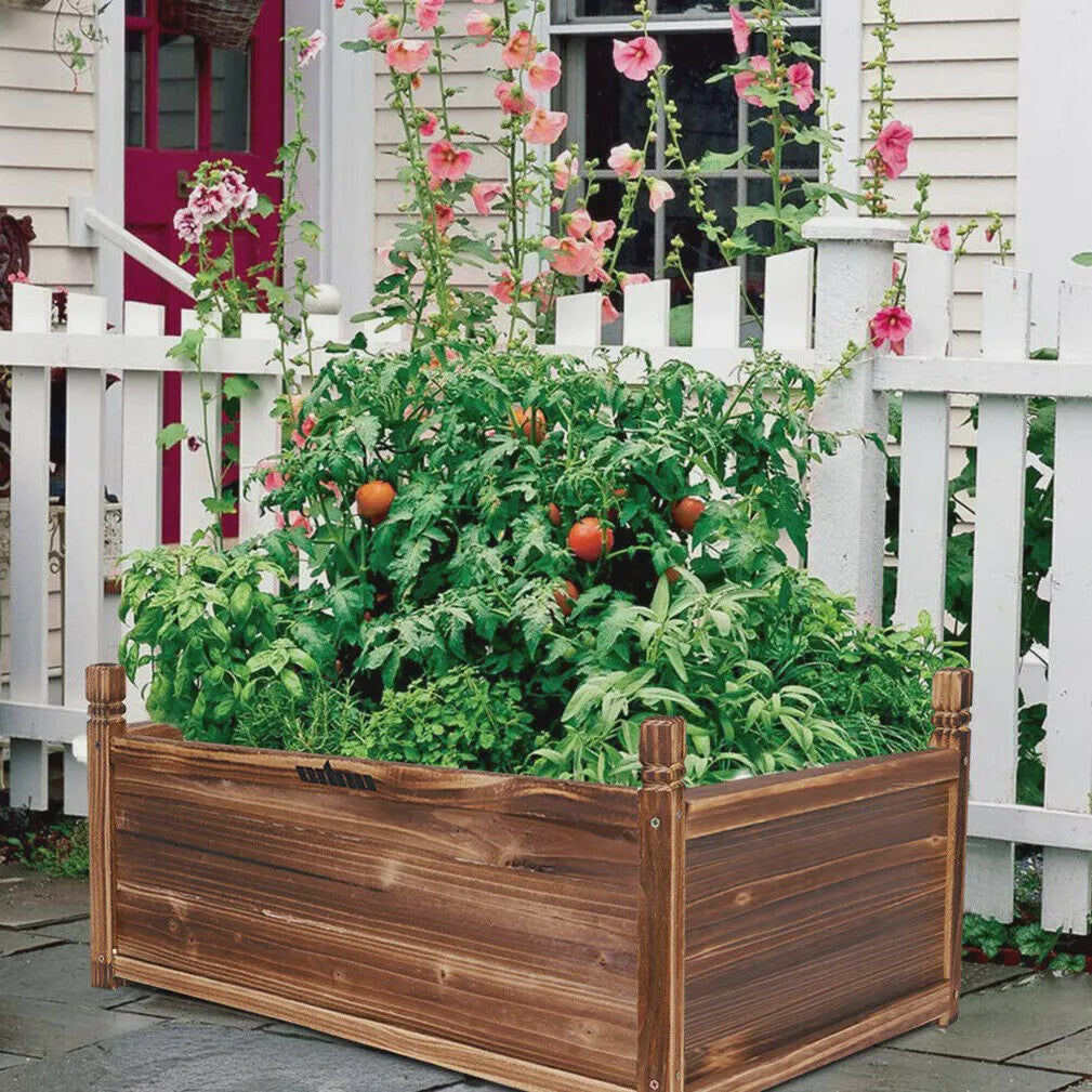 Houten Verhoogde Plantenbak voor Buiten - Ideaal voor Bloemen en Groenten