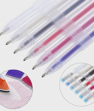 Set van 10 Hitte-uitwisbare Stoffen Markers - Perfect voor Naaien en Knutselen