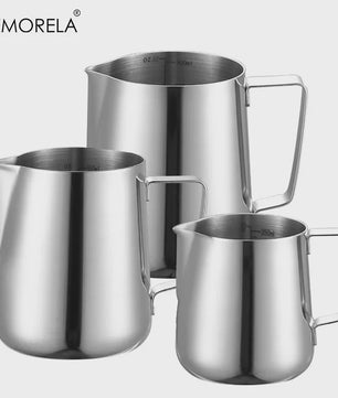 Set van 3 RVS Melkopschuimkannen (350/600/900ml) met Maatverdeling - Barista Kwaliteit