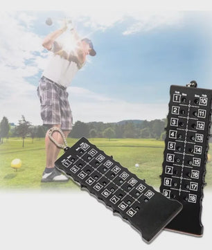 18 Holes Golf Score Teller met Sleutelhanger - Houd Uw Slagen Nauwkeurig Bij