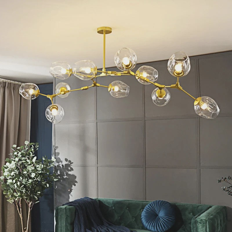 Moderne Moleculaire Plafondlamp - Nordic Stijl Glazen Hanglamp voor Woonkamer & Keuken