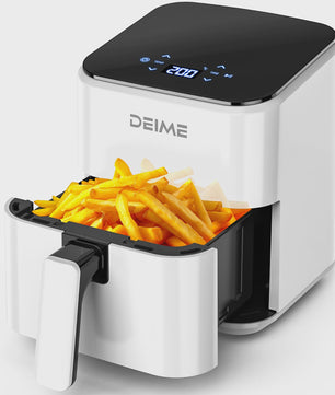 DEIME Compacte Airfryer 2.5L - Olievrij, Digitaal Touchscreen, Vaatwasmachinebestendig