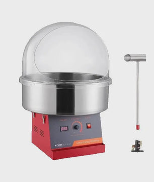 Professionele Suikerspin Machine - Roestvrijstalen Kom & Schep - Commercieel Gebruik
