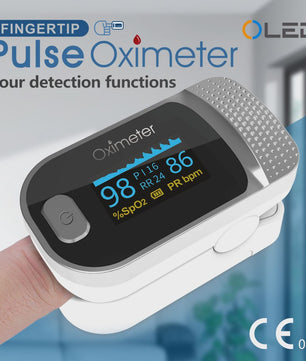 Vinger Pulse Oximeter met OLED Display - Meet Zuurstofsaturatie & Hartslag