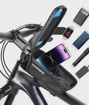 Bicycle Bag Waterproof Touch Screen Cycling Bag Bicycle Front Cell Phone Holder Bag 4.7-6.8 inch Phone Case Bike Accessories