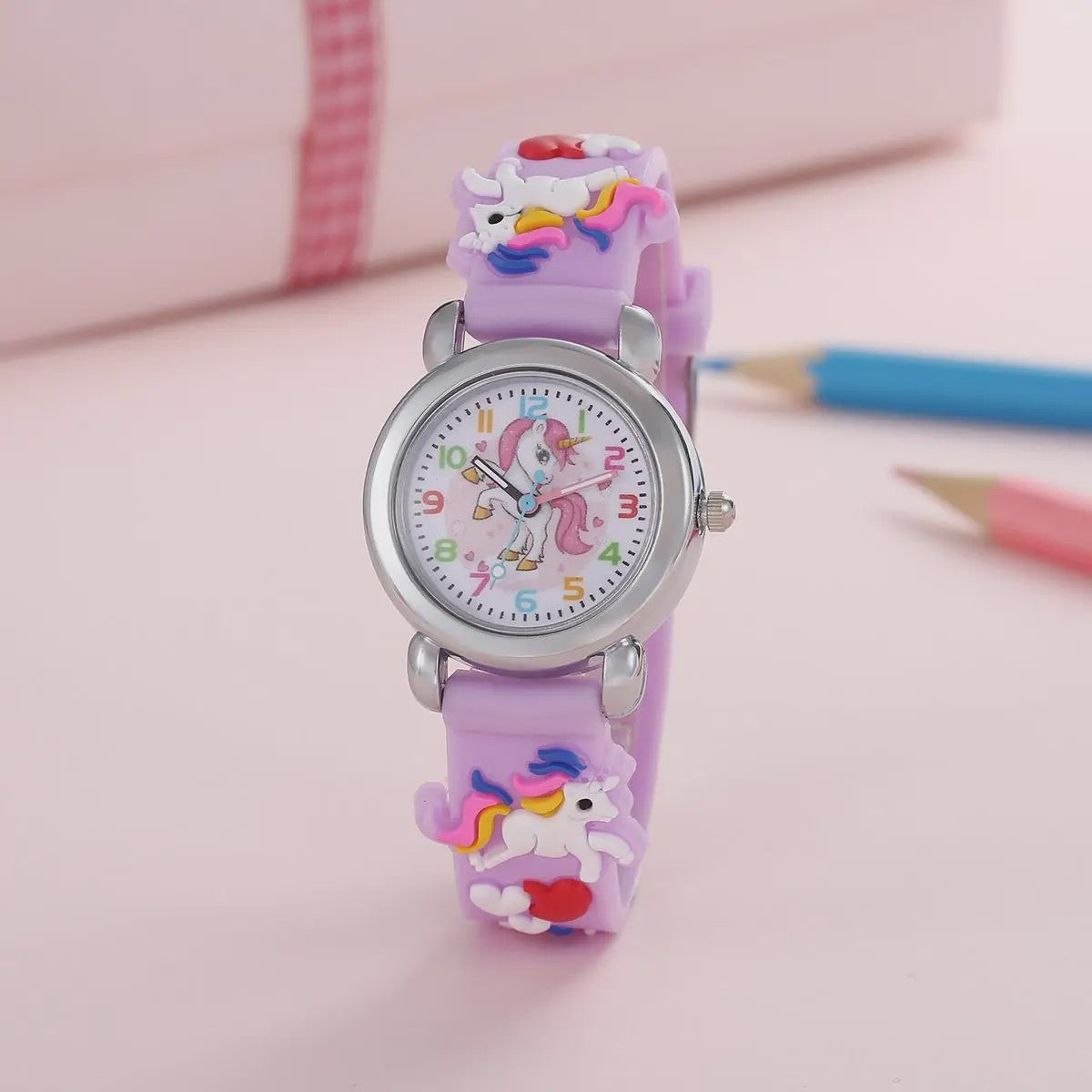 Unicorn Kinderhorloge - Kleurrijk Quartz Horloge voor Kinderen en Studenten