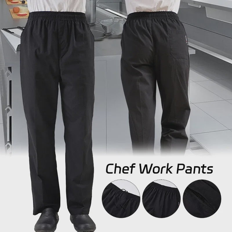 Unisex Koksbroek Zwart - Comfortabele Werkbroek voor Horeca Personeel