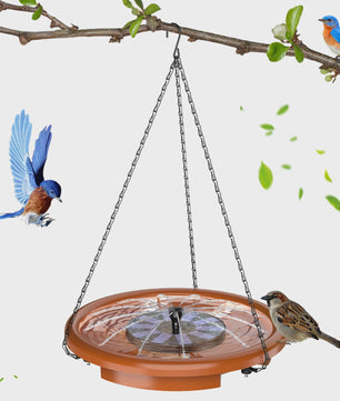 Vogelbad met Fontein & Ketting - Hangend Vogelbad voor Tuin & Patio