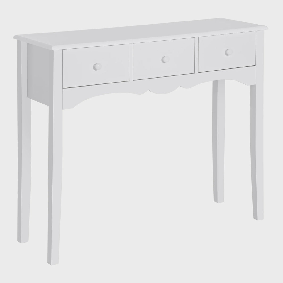 Stijlvolle Console Tafel met 3 Lades en Plank - 100x32x85cm