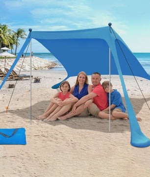 Pop-Up Strandtent met UV-bescherming UPF 50+ | Ultralichte Zonnescherm Luifel voor Camping en Picknicks