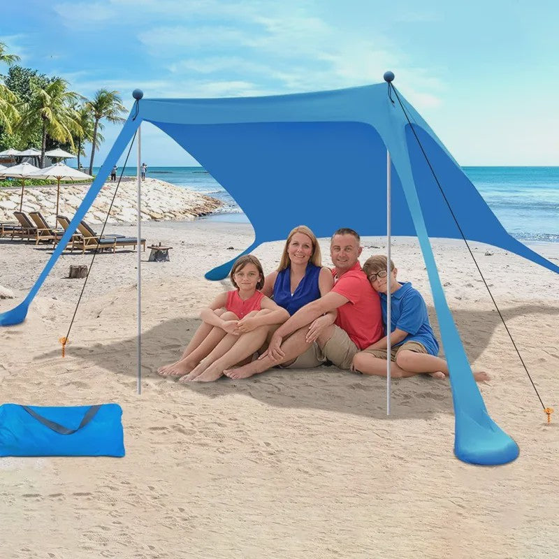 Pop-Up Strandtent met UV-bescherming UPF 50+ | Ultralichte Zonnescherm Luifel voor Camping en Picknicks