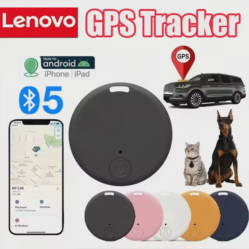 Lenovo Bluetooth Tracker 5.0 Anti-Diefstal GPS Mini Tracker voor Sleutels, Portemonnee, Koffer, Huisdier, Kind