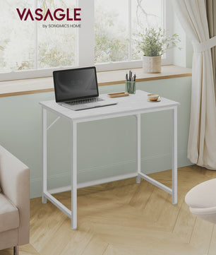 VASAGLE Compact Bureau - Stijlvol Metalen Frame Bureau voor Studie, Kantoor of Slaapkamer