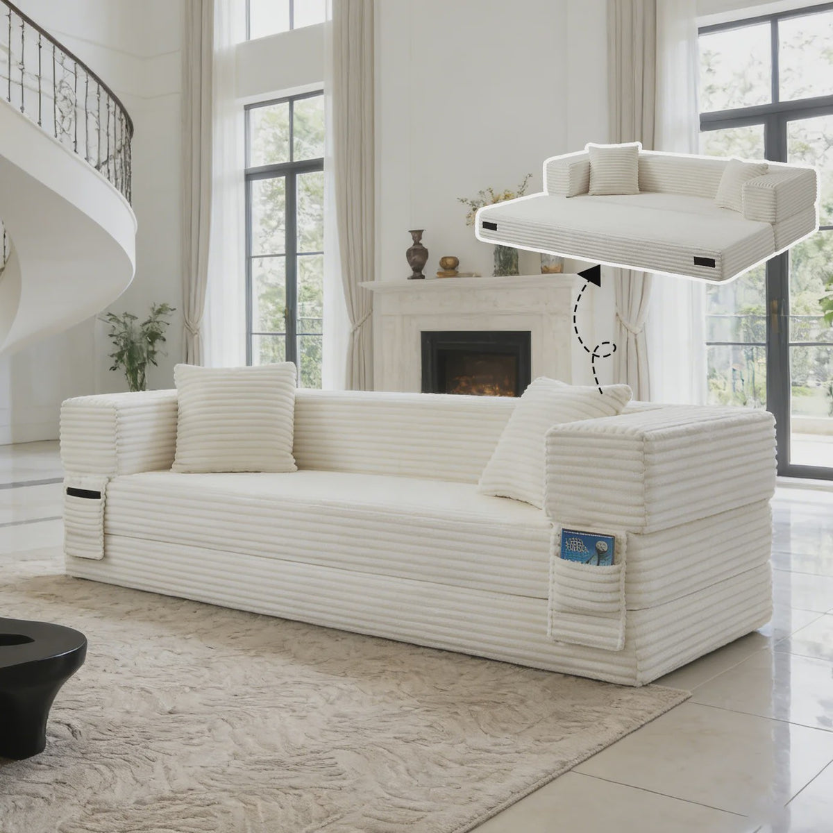 Veelzijdige Opvouwbare Sofa Bed - Multifunctioneel Woonkamer Meubel
