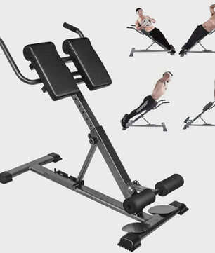 Opvouwbare Roman Chair & Hyperextension Bank - Fitnessapparaat voor Taille & Rugtraining (max 150kg)