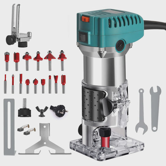 Krachtige 1380W Elektrische Hout Router & Trimmer voor Frezen, Graveren en Frezen