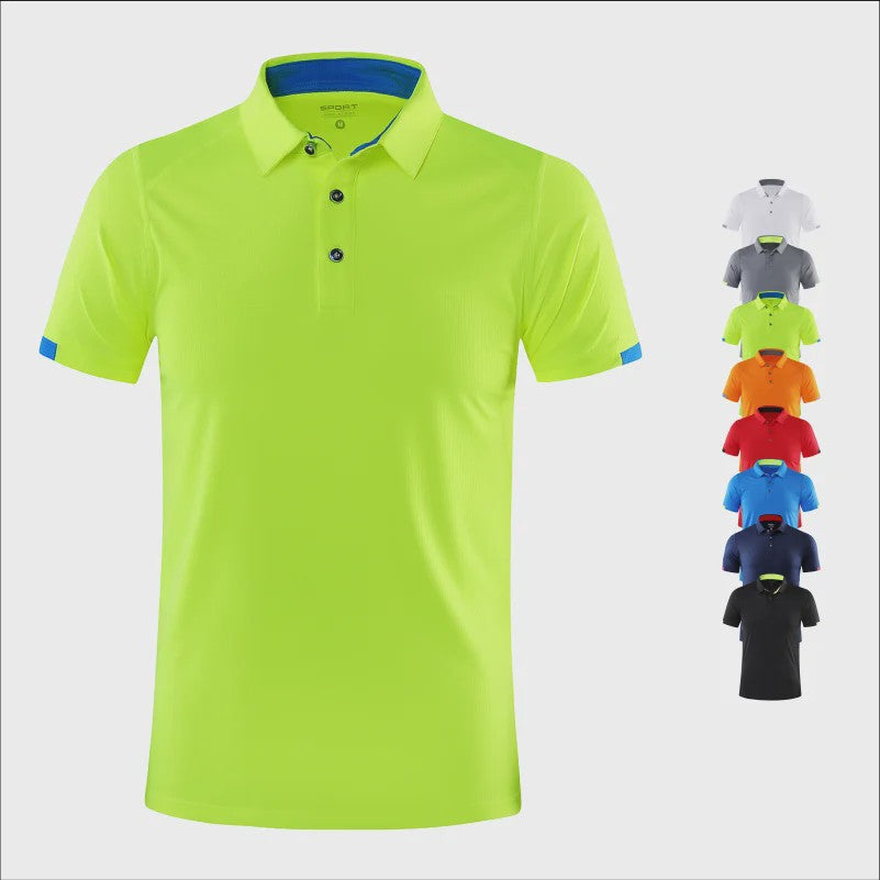 Ademend Sneldrogend Poloshirt met Korte Mouwen - Sport & Casual - 8 Kleuren