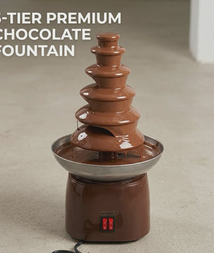 Draagbare Chocoladefontein Machine 6-Tier - Perfect voor Feestjes, Fruit Dips en Desserts