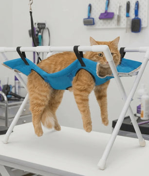 Opvouwbaar Honden & Katten Bad Hammock - Sneldrogend Verzorgingsrek voor Trimmen & Nagels Knippen