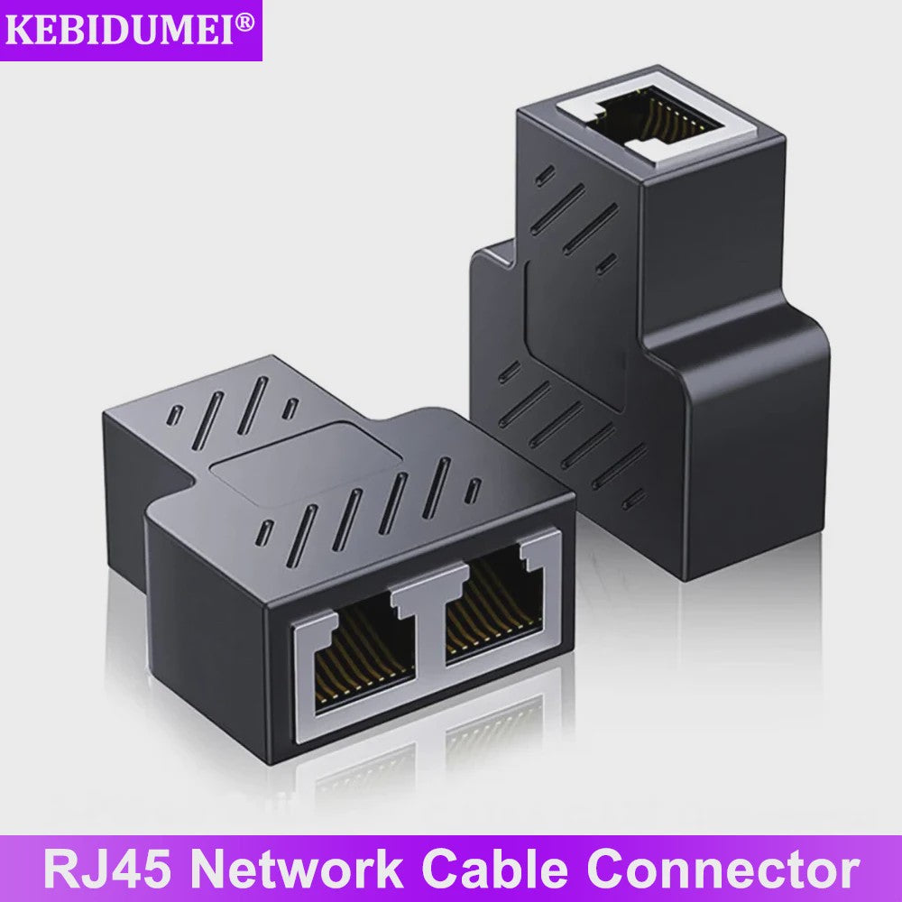 RJ45 Netwerk Splitter Adapter: Verdeel 1 Ethernet Poort naar 2