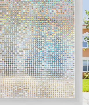 Decoratieve Raamfolie Mozaïek - Statisch Klevend, UV-blokkerend & Privacy