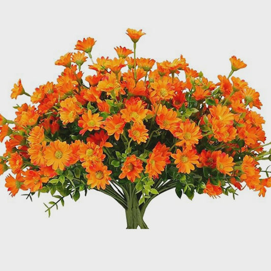 Kunstboeket 21 Herfstzijde Madeliefjes - Decoratie voor Huis, Bruiloft & Feest