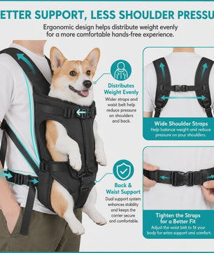 Draagbare Honden Rugzak Carrier voor Katten en Honden - Comfortabel en Veilig Reizen