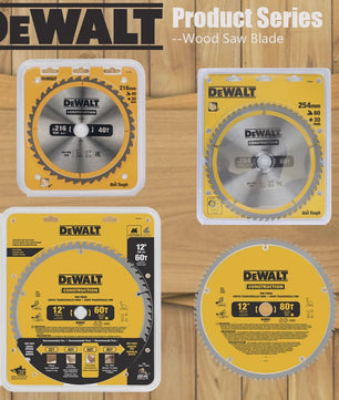 DEWALT Hardmetalen Zaagbladen voor Hout - 216/254/305MM - 40/60/80T