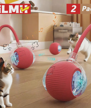 Interactieve Kattenbal Speelgoed - Automatisch Rollend, Oplaadbaar & Slim