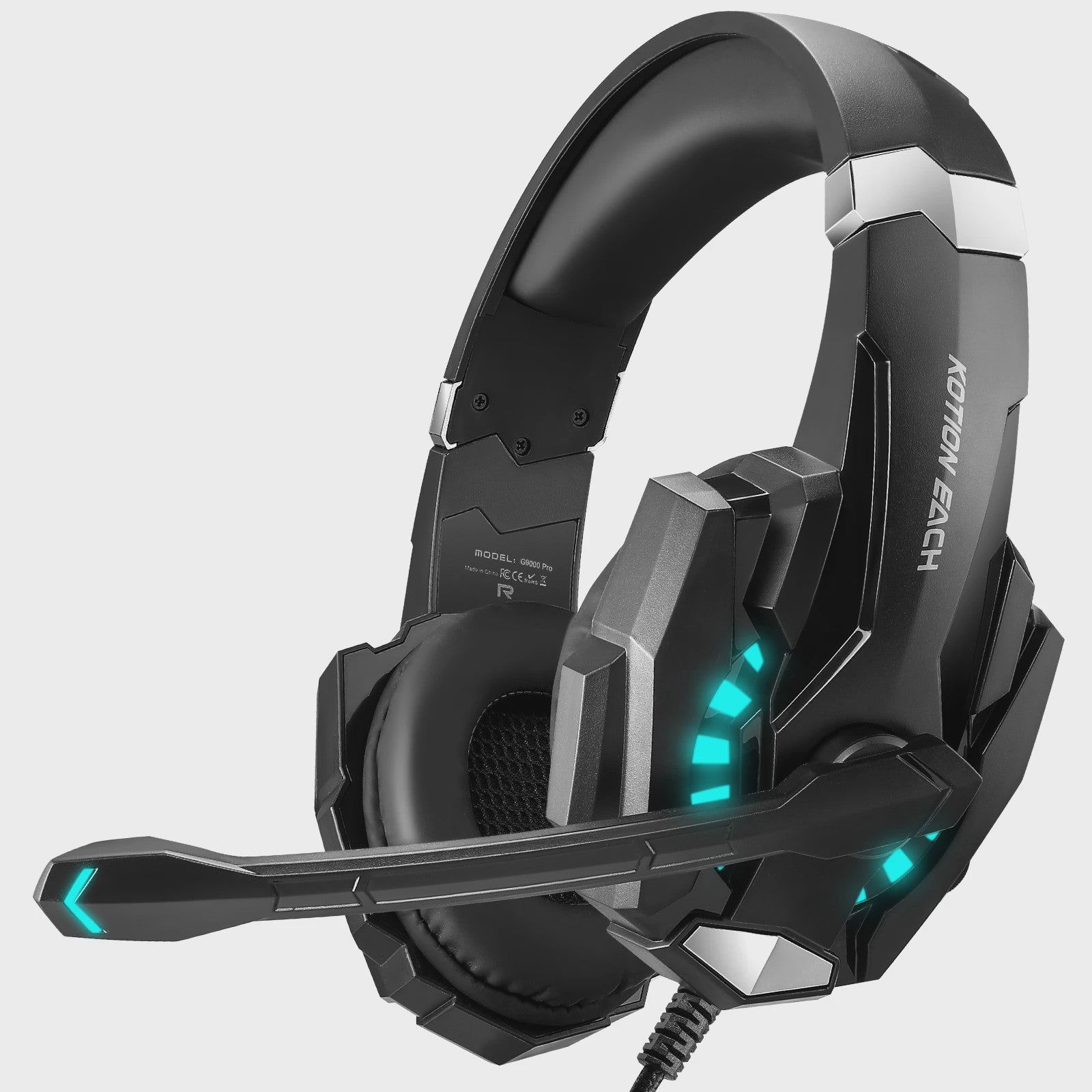 G9000 Pro Gaming Headset: Noise Cancelling Mic, LED Licht & Stereo Geluid voor PS4, PC, Xbox, Switch, PS5