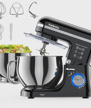 Patbrela Keukenmachine 5L - Krachtige Planetaire Mixer met 10 Snelheden voor Deeg, Cake en Koekjes
