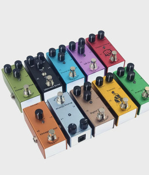 Veelzijdige Gitaarpedaal: Overdrive, Distortion, Chorus, Delay, Tremolo & Analog Delay met True Bypass