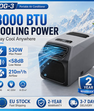 Draagbare Airconditioner 8000BTU - Koeling voor Tent, Camper & Caravan