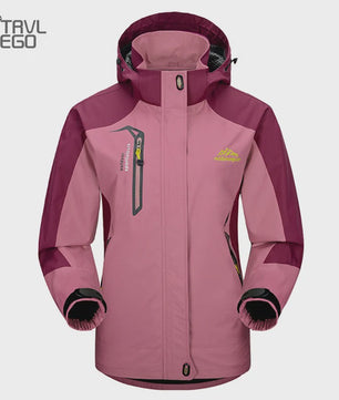 Dames Waterdichte Outdoor Jas - Winddicht & Ademend voor Wandelen, Kamperen & Reizen