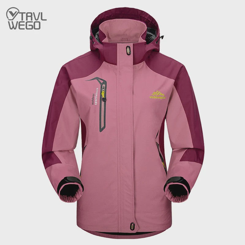 Dames Waterdichte Outdoor Jas - Winddicht & Ademend voor Wandelen, Kamperen & Reizen