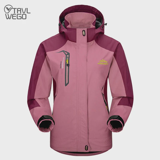 Dames Waterdichte Outdoor Jas - Winddicht & Ademend voor Wandelen, Kamperen & Reizen