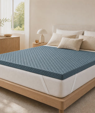 6 cm Matras Topper: Hoogwaardig Schuim, Ademend & Anti-slip voor Optimaal Slaapcomfort