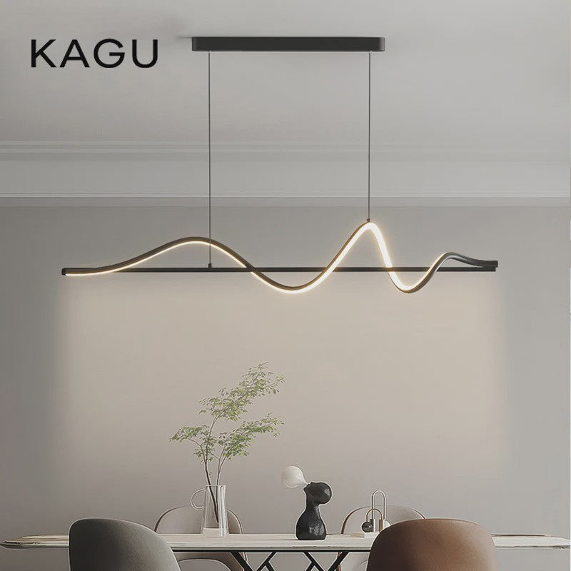 Moderne LED Hanglamp - Stijlvol Wit/Zwart Design voor Eetkamer, Keuken of Kantoor
