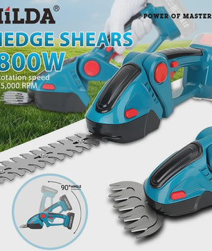 HILDA 2-in-1 Snoeischaar & Grasmaaier - Draadloos, Makita 18V Compatibel