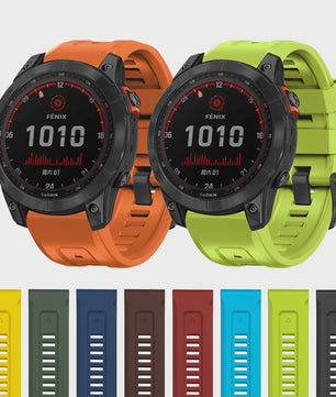 QuickFit Siliconen Horlogeband 22mm/26mm voor Garmin Fenix 7/7X, Epix Gen 2, Enduro 2 & Fenix 5/6 Series