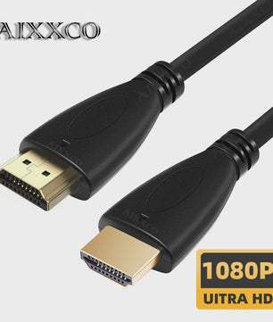 AIXXCO HDMI Kabel 1.4 - 1080p 3D - Verguld - Diverse Lengtes (0.5m t/m 10m) - Voor HDTV, Splitter & Switcher