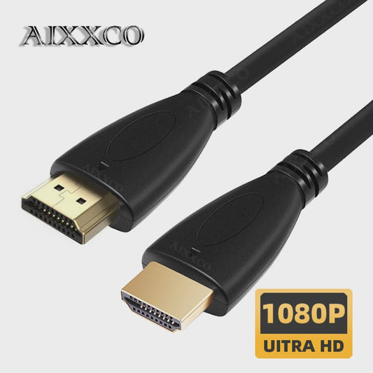 AIXXCO HDMI Kabel 1.4 - 1080p 3D - Verguld - Diverse Lengtes (0.5m t/m 10m) - Voor HDTV, Splitter & Switcher