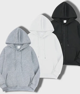 Herfst Heren Casual Hoodie Vest met Rits - Comfortabel & Stijlvol