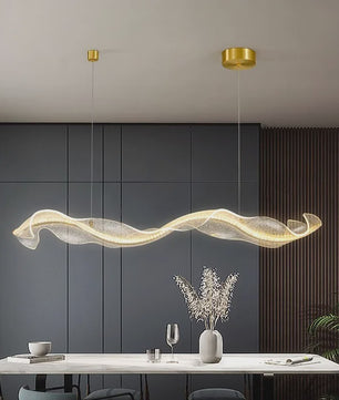 Moderne LED Plafondlamp Golvend Design - Hanglamp voor Woonkamer & Eetkamer