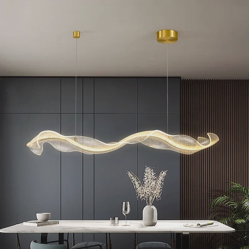 Moderne LED Plafondlamp Golvend Design - Hanglamp voor Woonkamer & Eetkamer