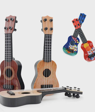 Houten Mini Gitaar Speelgoed met 4 Snaren - Ideaal voor Kinderen en Beginners