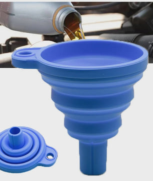 Universele Silicone Opvouwbare Trechter voor Auto Olie en Vloeistof Verversen