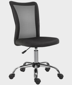 Ergonomische bureaustoel met mesh rugleuning en in hoogte verstelbaar, chroom onderstel