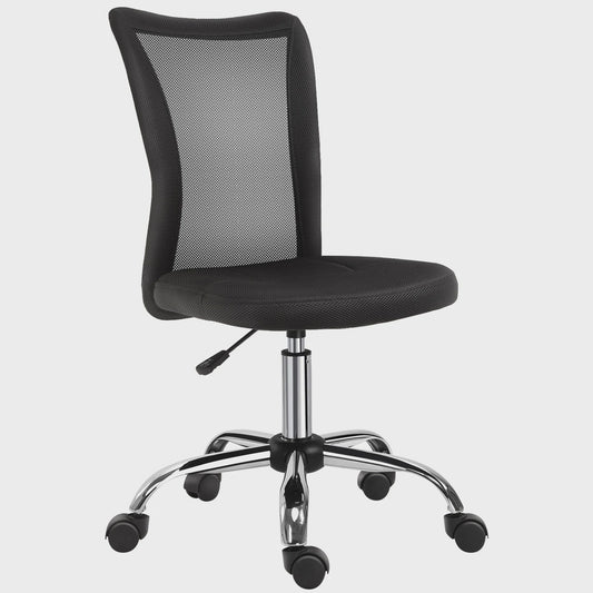 Ergonomische bureaustoel met mesh rugleuning en in hoogte verstelbaar, chroom onderstel
