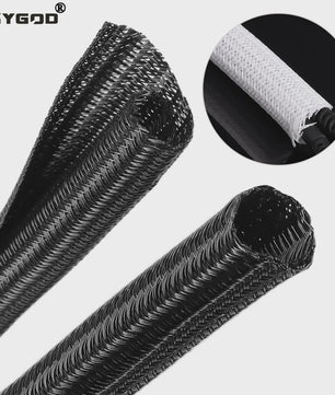 Flexibele Kabel Beschermhoes - PET Gevlochten Kabel Sleeve voor Kabelmanagement